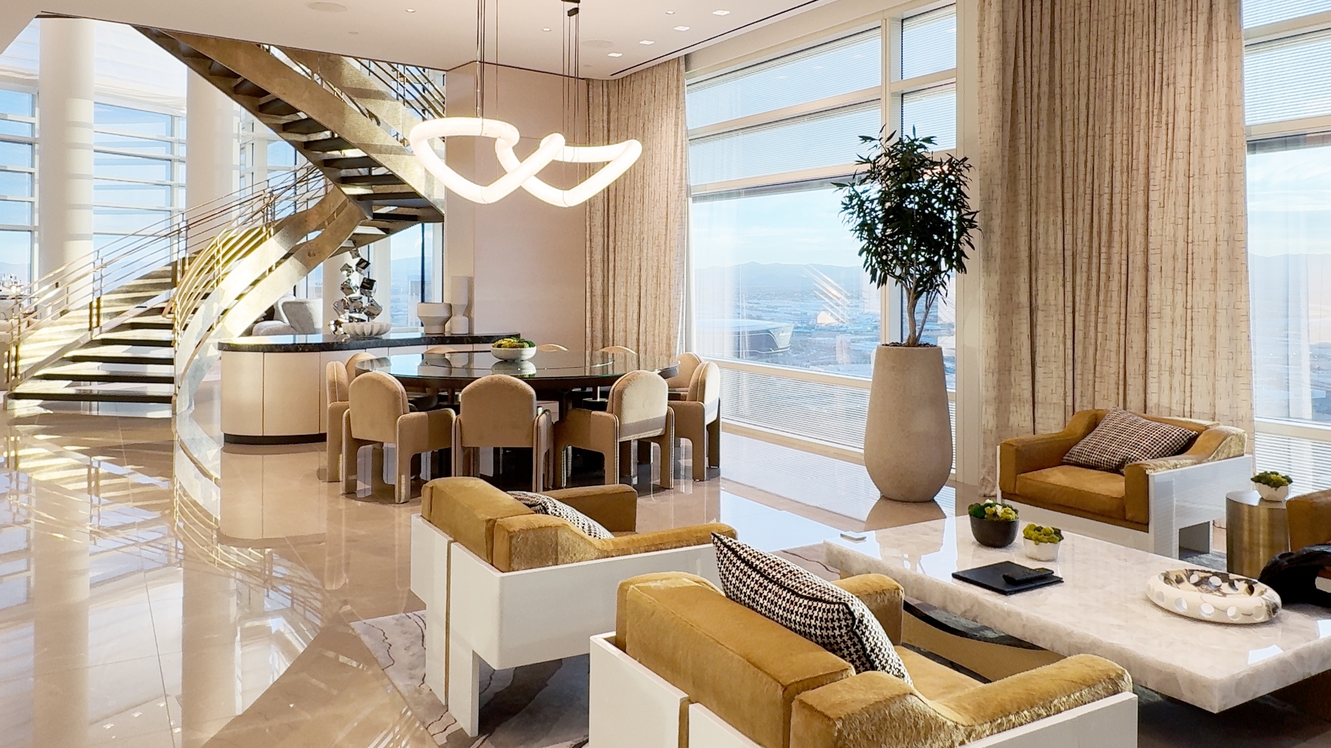 Luxury villa interior